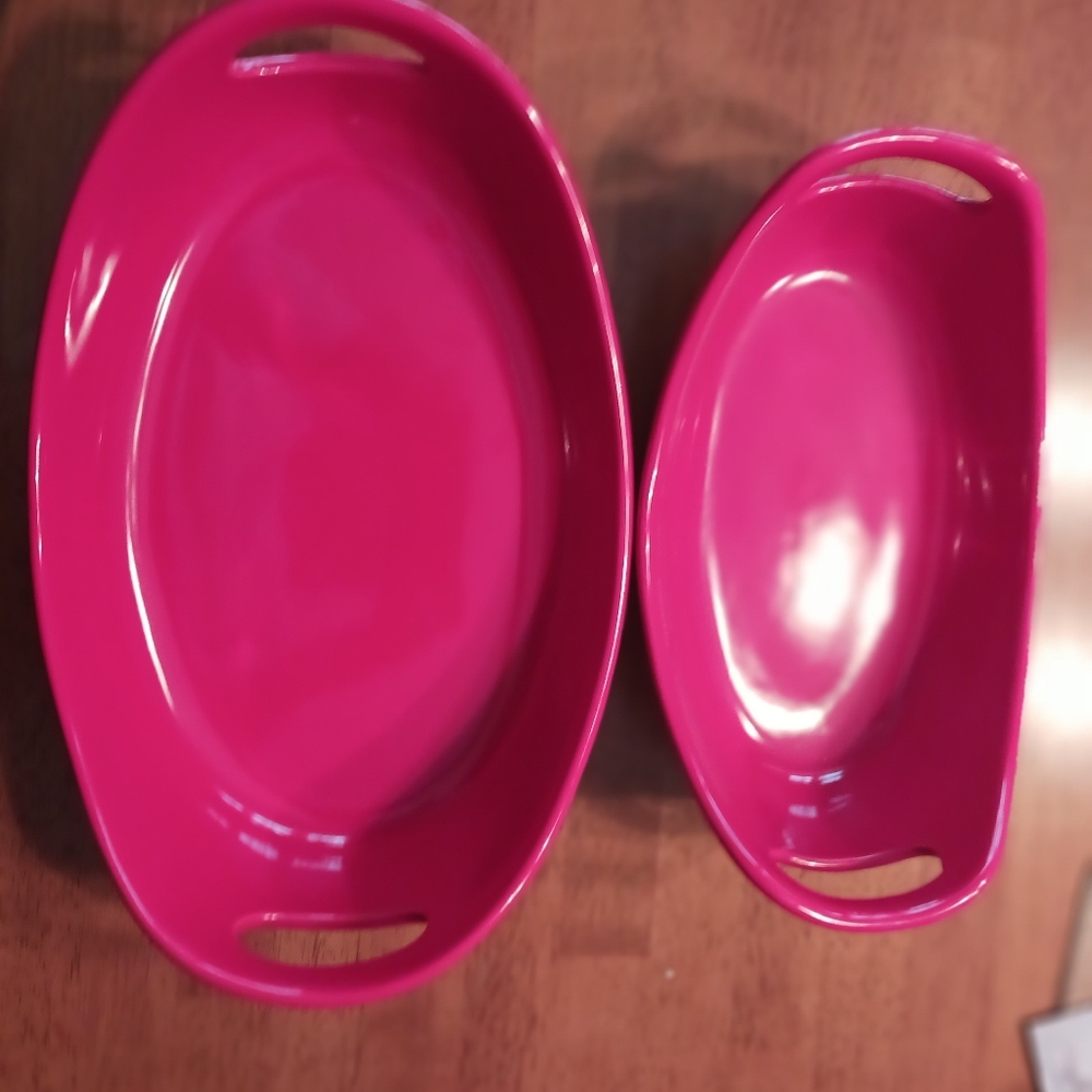 Rachel Ray 1.25Q and 2.25Q Red  Stoneware never used